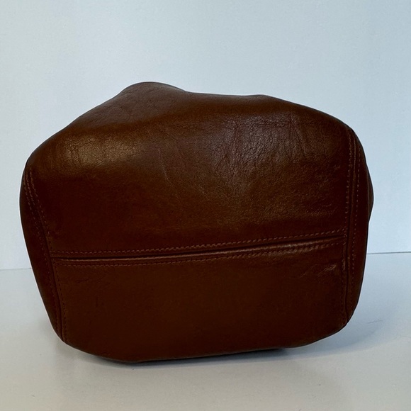 COACH  Bucket Bag- Authentic & Vintage Mini Shoulder Drawstring, Leather, Brown - Picture 5 of 17